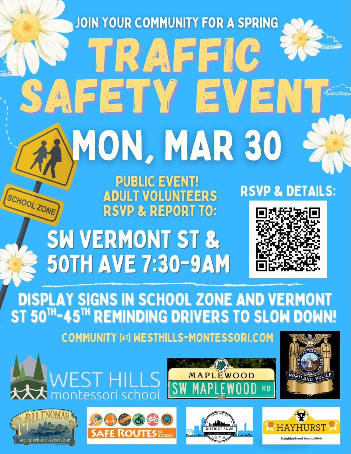 Volunteers Needed: Traffic Safety Event March 30